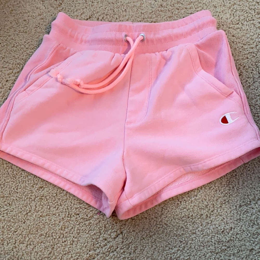 Champion pink sweat shorts